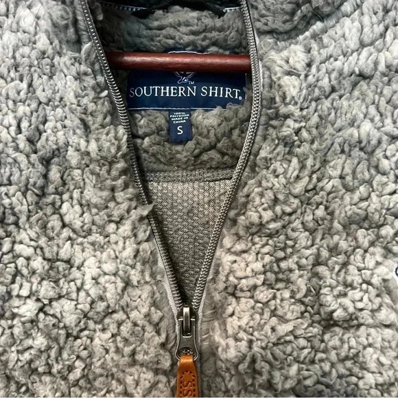 The Southern Shirt Company Gray Sherpa Cowl Sweater - Picture 2 of 7